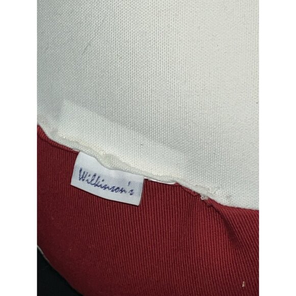 Beach Ball Round Accent Pillow Throw Red White Wilkinsons 12" Round Summer Decor - Picture 5 of 5